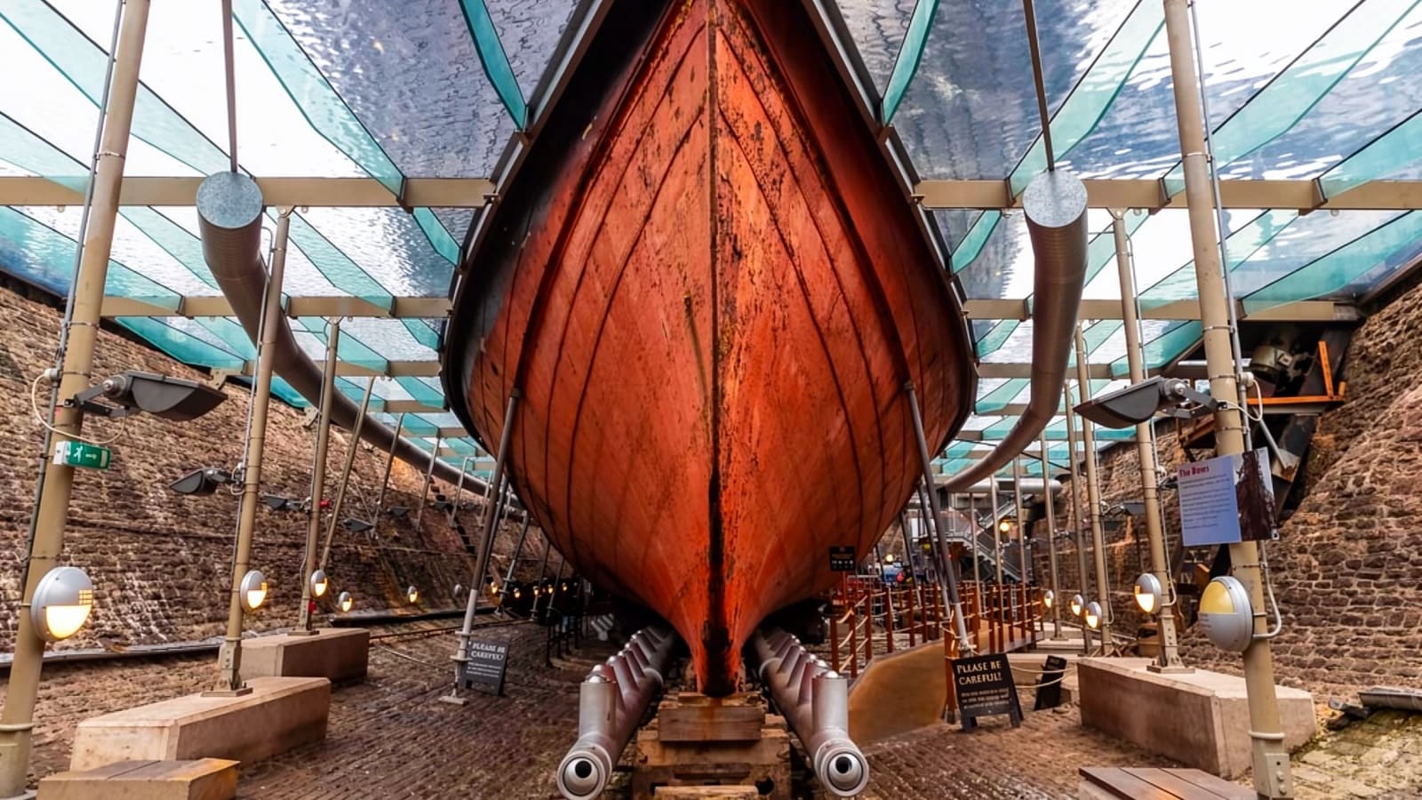 SS Great Britain preserved in the historic dry dock in Bristol